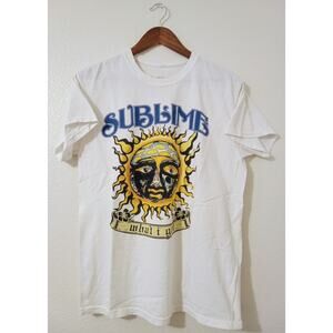 Sublime 'What I Got" Sun T-Shirt White Concert Graphic Tee Short Sleeve SZ M